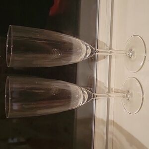 Free If Bundled! Ikea Svalka Elegant Clear Champagne Flutes